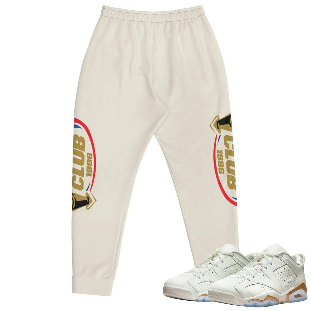 Retro 6 Low Chinese New Year Playoff logo joggers - Sneaker Tees to match Air Jordan Sneakers