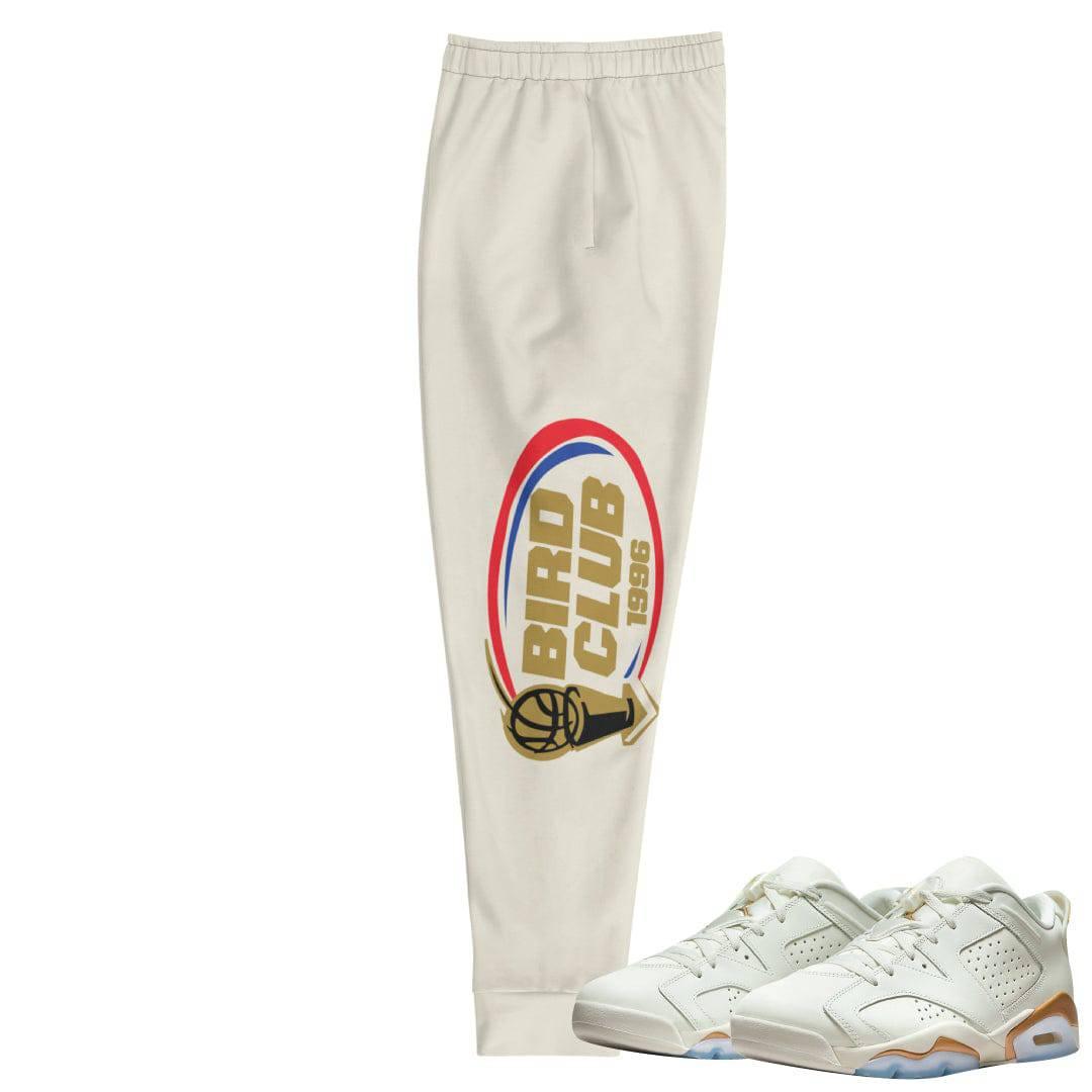 Retro 6 Low Chinese New Year Playoff logo joggers - Sneaker Tees to match Air Jordan Sneakers