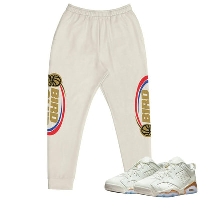 Retro 6 Low Chinese New Year Playoff logo joggers - Sneaker Tees to match Air Jordan Sneakers