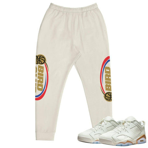 Retro 6 Low Chinese New Year Playoff logo joggers - Sneaker Tees to match Air Jordan Sneakers