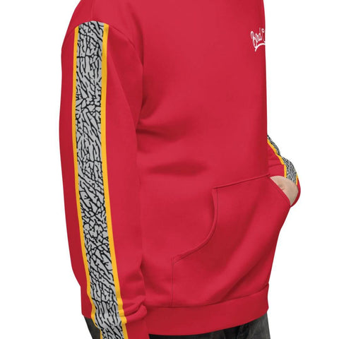 Retro 3 Cardinal Elephant print Hoodie - Sneaker Tees to match Air Jordan Sneakers