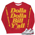Retro 3 Cardinal Red Sweat Shirt - Sneaker Tees to match Air Jordan Sneakers