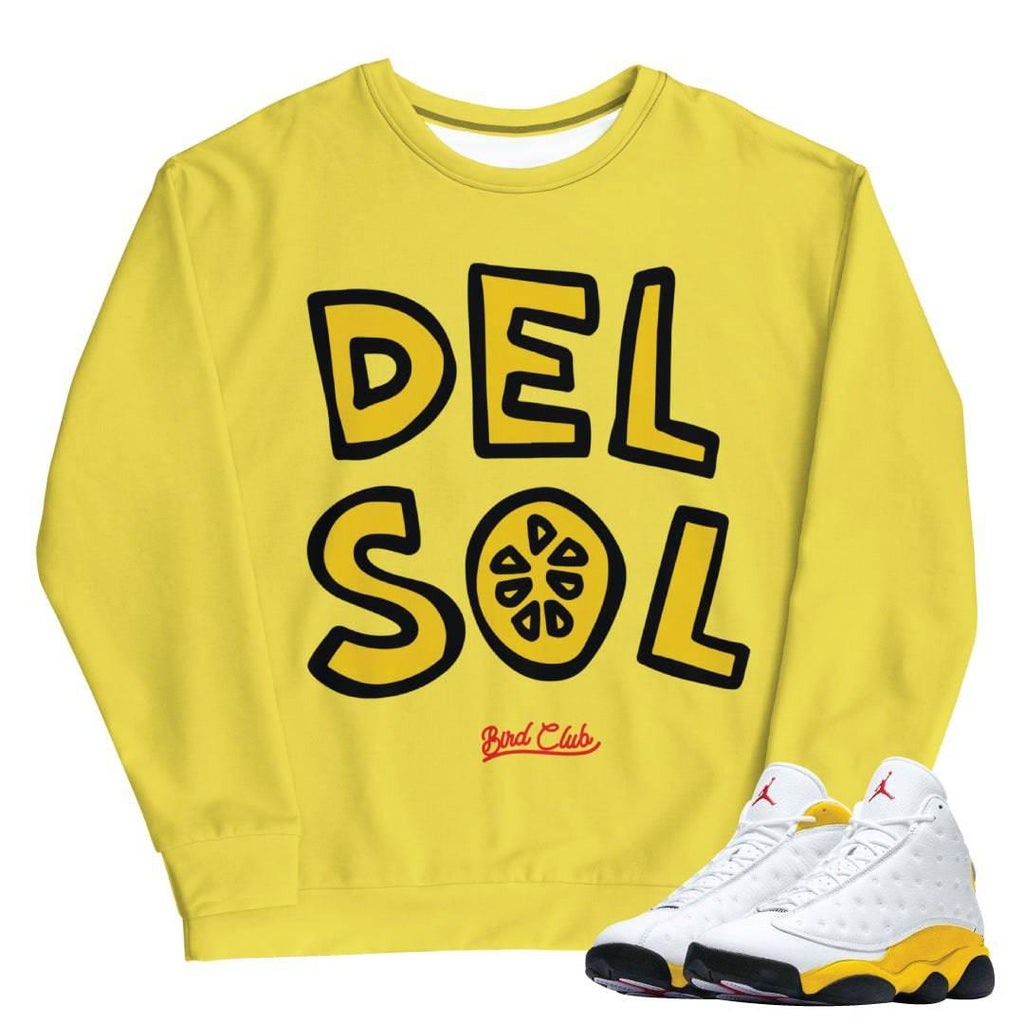 Retro 13 "Del Sol" Sweatshirt - Sneaker Tees to match Air Jordan Sneakers