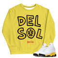 Retro 13 "Del Sol" Sweatshirt - Sneaker Tees to match Air Jordan Sneakers