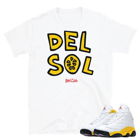 Retro 13 "Del Sol" shirt - Sneaker Tees to match Air Jordan Sneakers