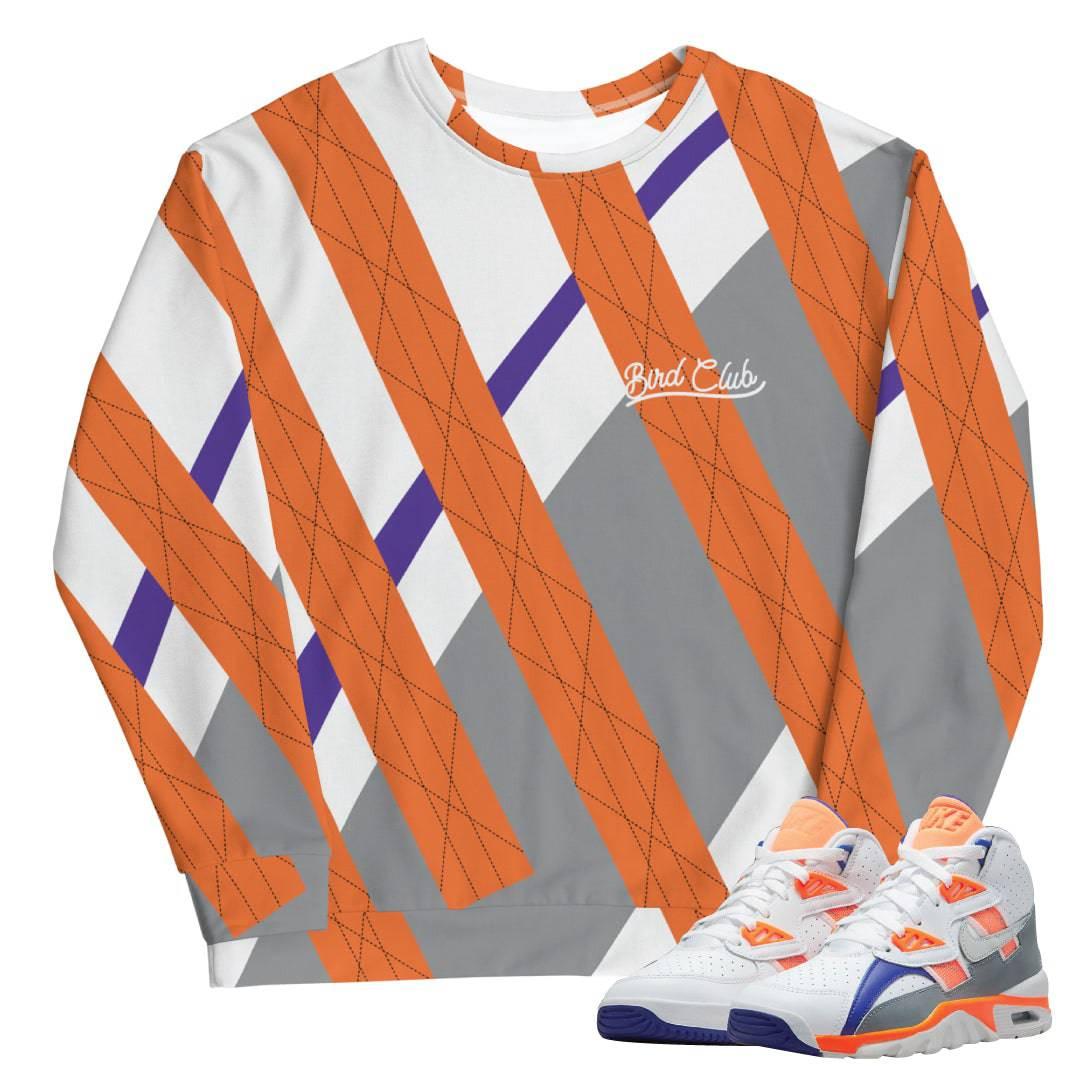 Air Trainer Bo crewneck Larger Than Life - Sneaker Tees to match Air Jordan Sneakers