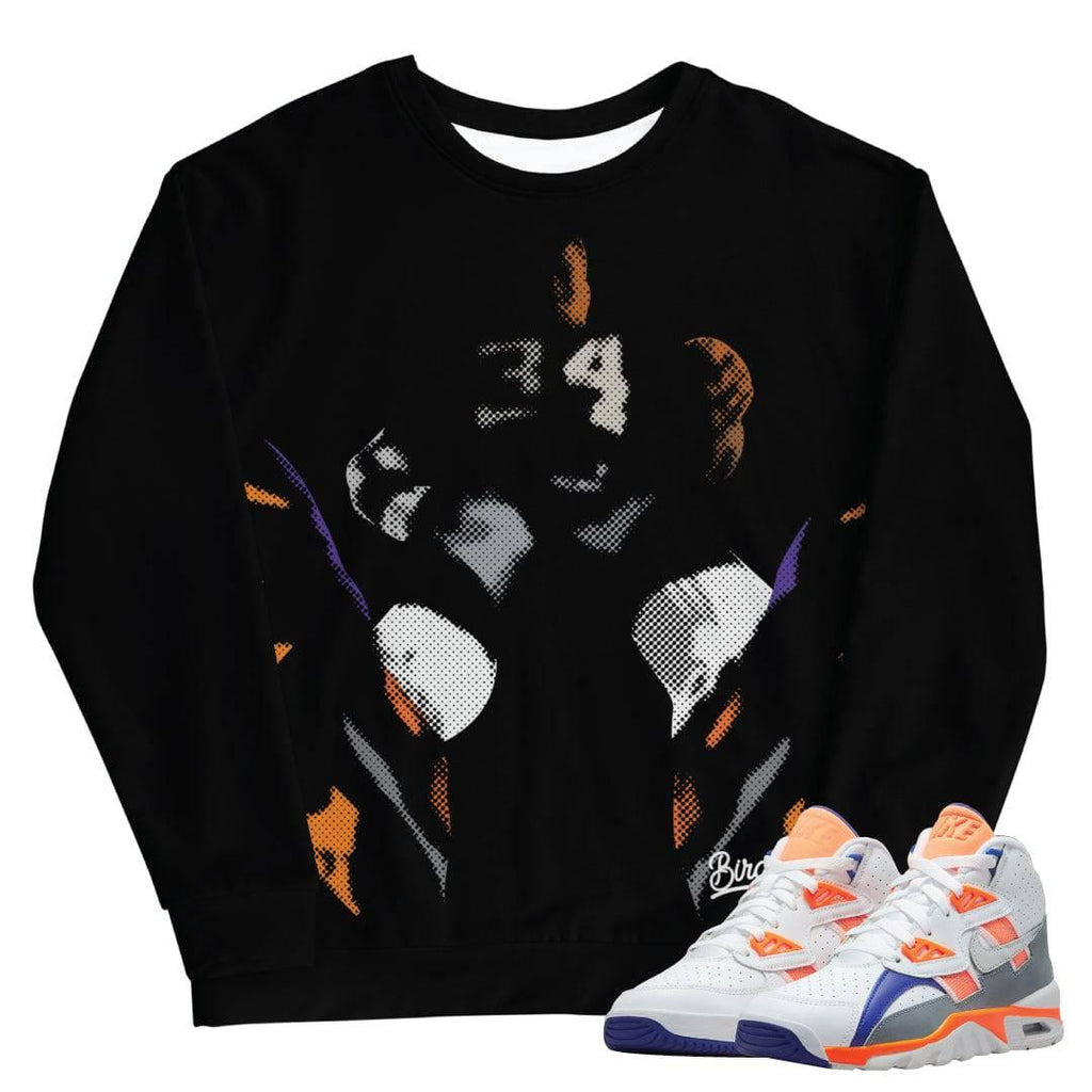 Air Trainer Bo Jackson Crewneck - Sneaker Tees to match Air Jordan Sneakers