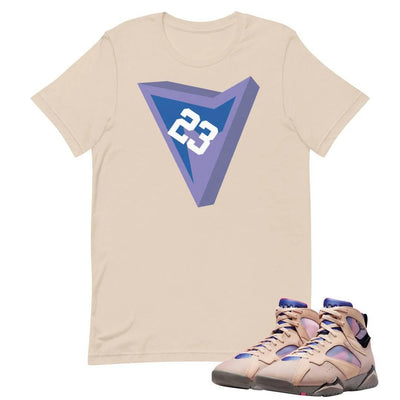 Retro 7 "Saphire/Shimmer" logo shirt - Sneaker Tees to match Air Jordan Sneakers