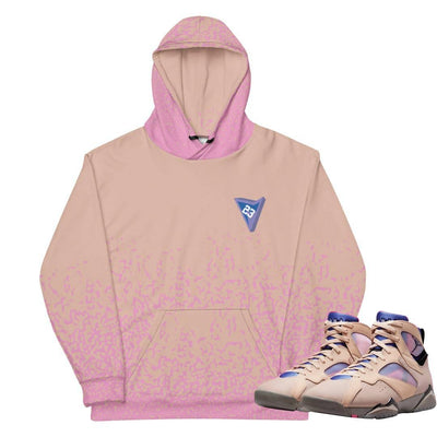 Retro 7 "Saphire/Shimmer" hoodie - Sneaker Tees to match Air Jordan Sneakers
