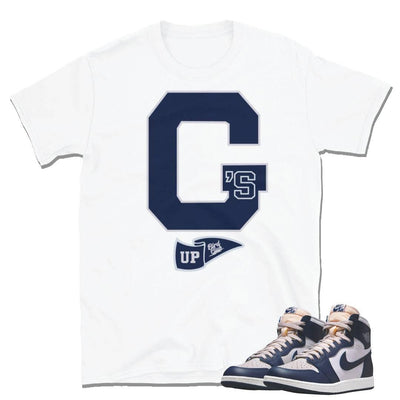 Retro 1 High 85 Georgetown Shirt - Sneaker Tees to match Air Jordan Sneakers