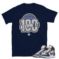 Retro 1 High 85 Georgetown Shirt - Sneaker Tees to match Air Jordan Sneakers