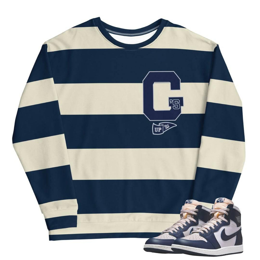 Retro 1 High 85 Georgetown Rugby Crew - Sneaker Tees to match Air Jordan Sneakers