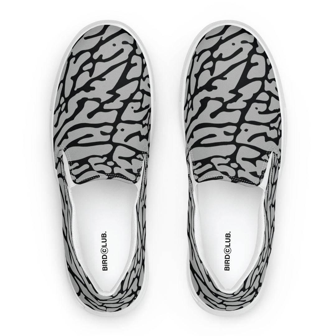 Elephant Print Canvas Shoes - Sneaker Tees to match Air Jordan Sneakers