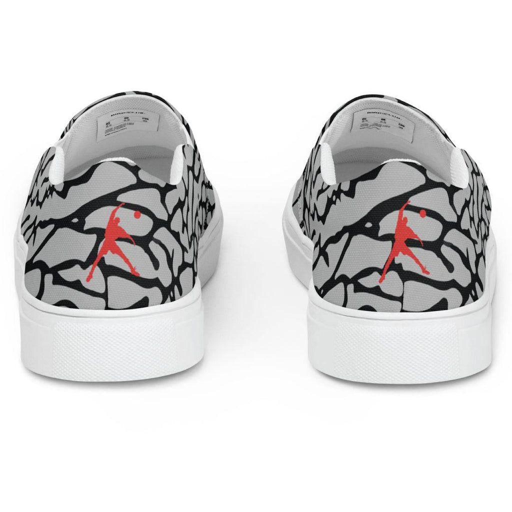 Elephant Print Canvas Shoes - Sneaker Tees to match Air Jordan Sneakers