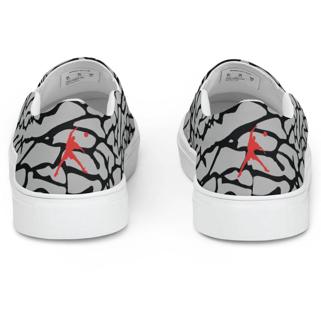 Elephant Print Canvas Shoes - Sneaker Tees to match Air Jordan Sneakers