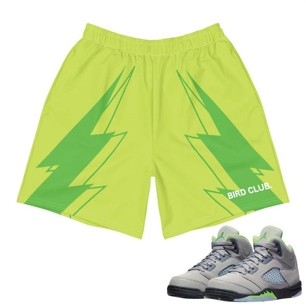 Retro 5 Green Bean Shorts - Sneaker Tees to match Air Jordan Sneakers