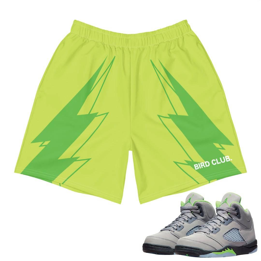 Retro 5 Green Bean Shorts - Sneaker Tees to match Air Jordan Sneakers