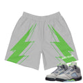 Retro 5 Green Bean Shorts - Sneaker Tees to match Air Jordan Sneakers