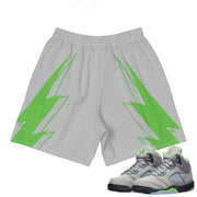 Retro 5 Green Bean Shorts - Sneaker Tees to match Air Jordan Sneakers