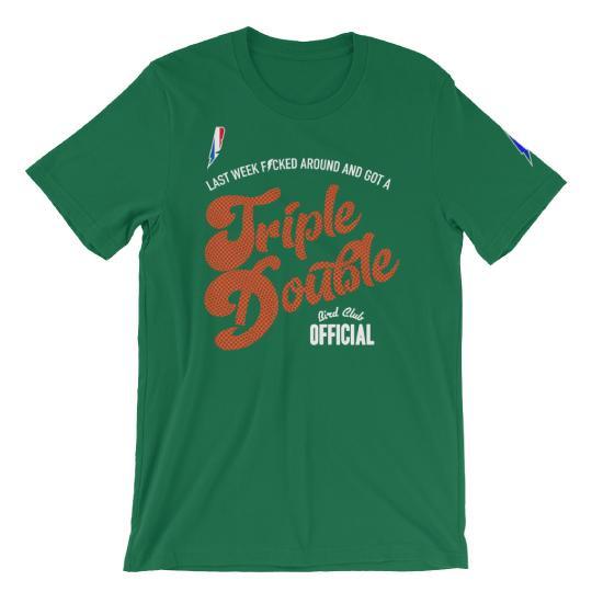 Triple Double Basketball Leather print - Sneaker Tees to match Air Jordan Sneakers