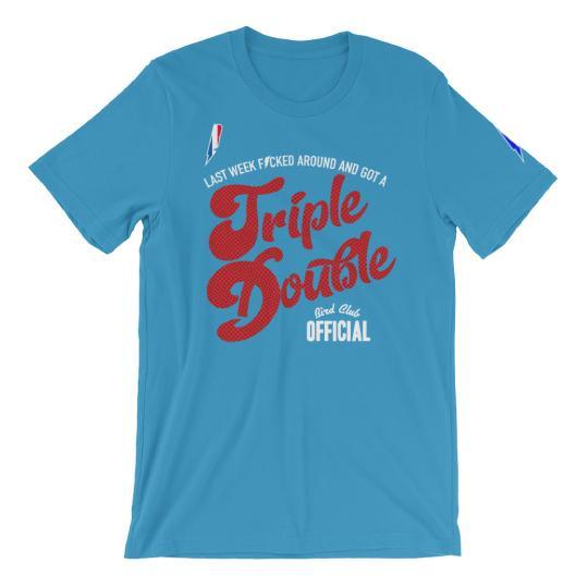 Triple Double Basketball Leather print - Sneaker Tees to match Air Jordan Sneakers