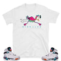 South Beach Jordan "Party Flamingo" shirt - Sneaker Tees to match Air Jordan Sneakers