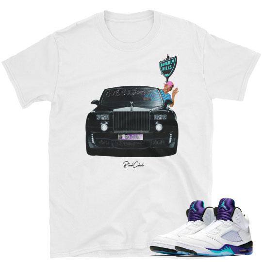 Fresh Prince Grape Jordan 5 "Phantom" tee - Sneaker Tees to match Air Jordan Sneakers