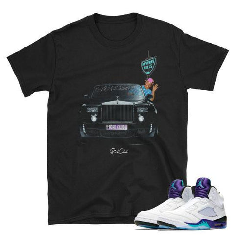 Fresh Prince Grape Jordan 5 "Phantom" tee - Sneaker Tees to match Air Jordan Sneakers