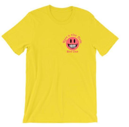 Smiley Face Golds Teeth Dade County tee (YLW) - Sneaker Tees to match Air Jordan Sneakers