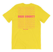 Smiley Face Golds Teeth Dade County tee (YLW) - Sneaker Tees to match Air Jordan Sneakers