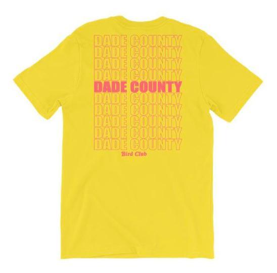 Smiley Face Golds Teeth Dade County tee (YLW) - Sneaker Tees to match Air Jordan Sneakers
