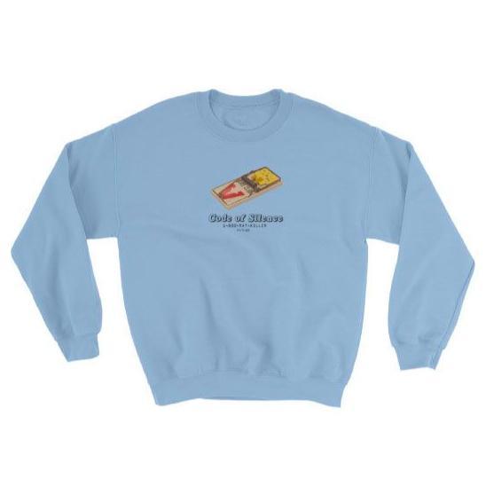NO Rats Code of Silence crewneck (blu) - Sneaker Tees to match Air Jordan Sneakers
