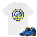 Jordan 5 Laney Tees (WHT) - Sneaker Tees to match Air Jordan Sneakers