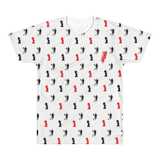 Dunks & Trophies All Over Sneaker Tee - Sneaker Tees to match Air Jordan Sneakers