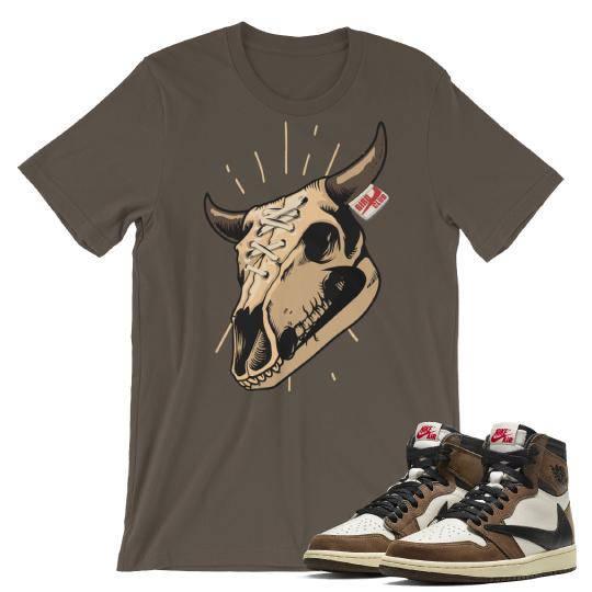 Cactus Jack Jordan retro 1 Sneaker Tees - Sneaker Tees to match Air Jordan Sneakers