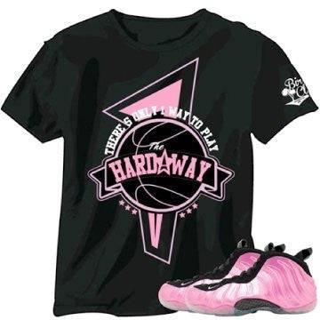 Pink Foamposite tee - Sneaker Tees to match Air Jordan Sneakers