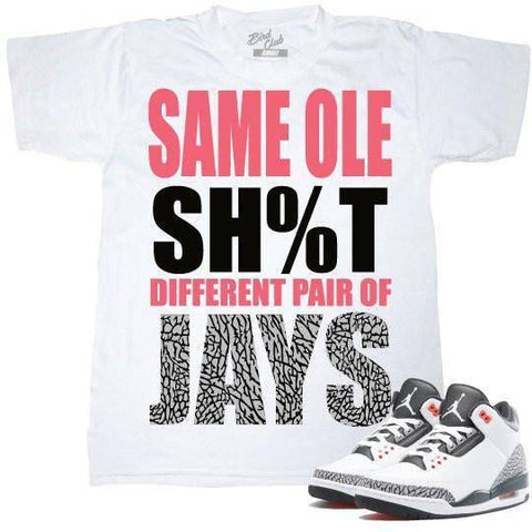 Air Jordan 3 shirt Infrared - Sneaker Tees to match Air Jordan Sneakers