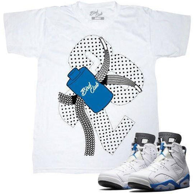 Air Jordan 6 shirt | Sport Blue - Sneaker Tees to match Air Jordan Sneakers