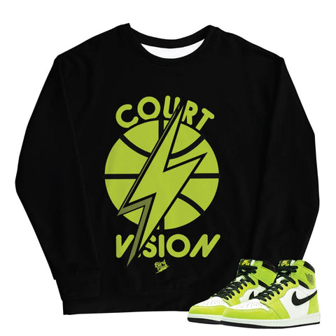 Retro 1 Visionaire Sweatshirt - Sneaker Tees to match Air Jordan Sneakers