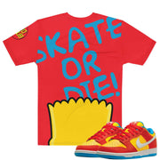 Bart SB Dunk Shirt - Sneaker Tees to match Air Jordan Sneakers