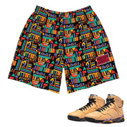 Retro 7 Afrobeats Air Raid Shorts - Sneaker Tees to match Air Jordan Sneakers