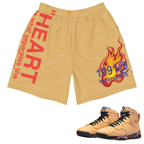 Retro 7 Afrobeats "First Love" Shorts - Sneaker Tees to match Air Jordan Sneakers