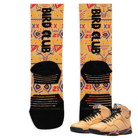 Retro 7 Afrobeats Socks - Sneaker Tees to match Air Jordan Sneakers