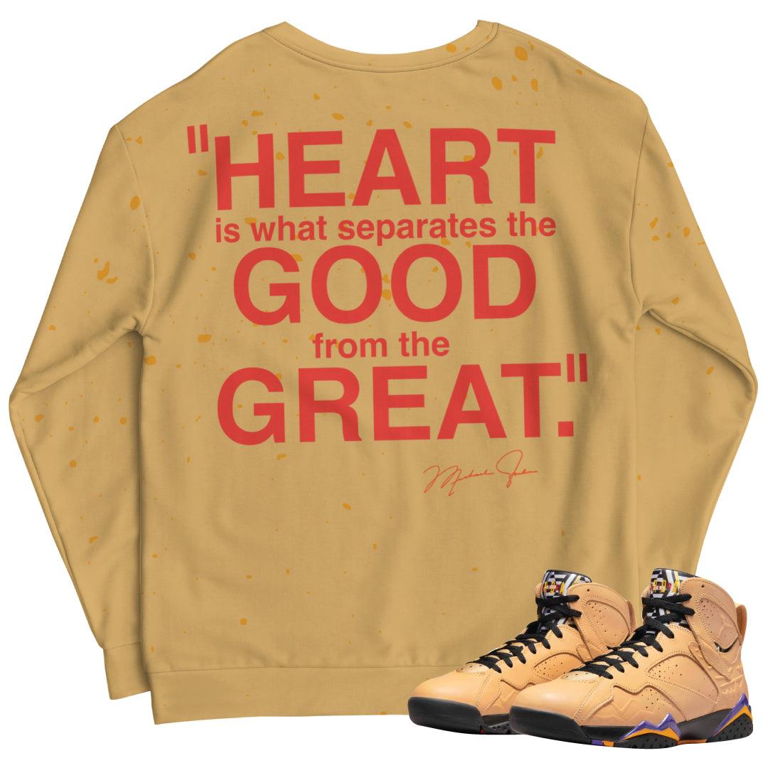 Retro 7 Afrobeats "First Love" Sweatshirt - Sneaker Tees to match Air Jordan Sneakers