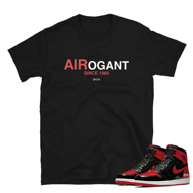 Retro 1 "Bred Patent" shirt - Sneaker Tees to match Air Jordan Sneakers
