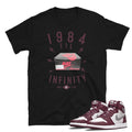 Retro 1 Bordeaux Shirt - Sneaker Tees to match Air Jordan Sneakers