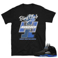 Retro Jordan 5 Blue Racer Shirt - Sneaker Tees to match Air Jordan Sneakers