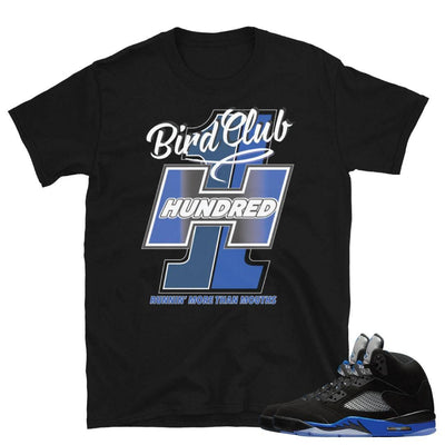 Retro Jordan 5 Blue Racer Shirt - Sneaker Tees to match Air Jordan Sneakers