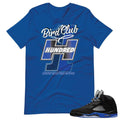 Retro Jordan 5 Blue Racer Shirt - Sneaker Tees to match Air Jordan Sneakers