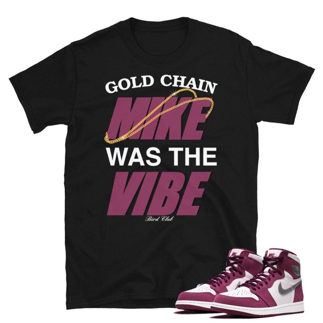 Retro 1 Bordeaux Mike Shirt - Sneaker Tees to match Air Jordan Sneakers
